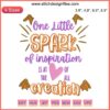 "Figment Embroidery: One Little Spark of Inspiration Machine Design - Colorful Disney Dragon Fantasy Pattern"