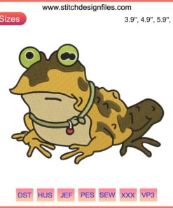 Hypnotoad Embroidery Design | Futurama Frogs | Funny TV Series Machine Embroidery | Hypnotizing Frog Pattern
