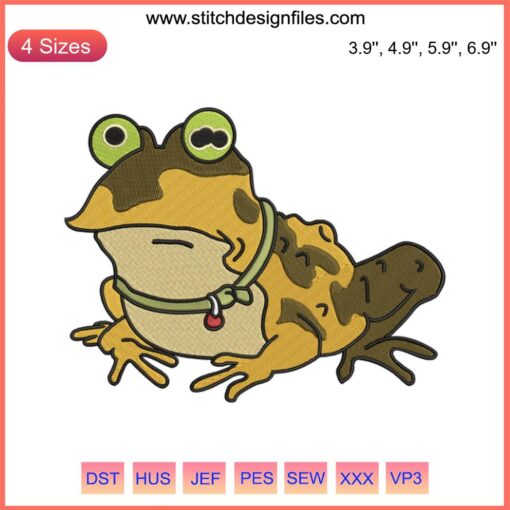 Hypnotoad Embroidery Design | Futurama Frogs | Funny TV Series Machine Embroidery | Hypnotizing Frog Pattern
