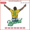 Pele The Legend Brazilian Embroidery Design File: Tribute 1940-2022, Iconic Football Legend, Digital Art Pattern.