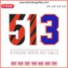 Buffalo Embroidery Pray for Damar Hamlin NFL Design - 513 Stands With Buffalo, premium digital product.