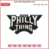 Philadelphia Pride Embroidery Design "It’s A Philly Thing" – Digital File, Urban Art, City Love, DIY Crafts, Needlework Pattern