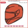 "High-quality racing motorcycle helmet embroidery design file, featuring intricate patterns for helmet customization."