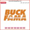 Tennessee Buck Fama Embroidery Design for Football Team Spirit, Unique Digital File, Humorous Sports-Themed Craft Pattern.