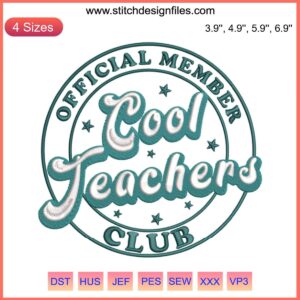 Teacher Embroidery