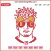 Patrick Mahomes Kansas City Chiefs Embroidery Design File - Ideal for KC Chiefs NFL Fans and Embroidery Projects.