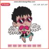 Baby Benito Cupid with Sad Heart Embroidery Design | Bad Bunny Valentine’s Day Machine File