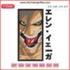 Eren Yeager Embroidery Design File - Attack on Titan Anime Embroidery for DIY Projects, High-Quality Digital Download.
