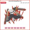 Chainsaw Man Denji and Pochita Machine Embroidery Design | Anime Embroidery Pattern | Digital Stitch Art