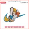 Nike Chainsaw Man Pochita Embroidery File: Anime Nike logo featuring cute Pochita design, perfect for embroidery projects.