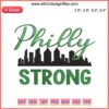 Philadelphia Eagles Philly Strong Football Embroidery Design File, bold team-themed digital graphic, perfect for machine embroidery.