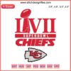 Kansas City Chiefs Super Bowl LVII Embroidery Design | American Football Machine Embroidery