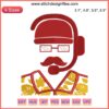 Kansas City Chiefs Andy Reid Embroidery Design File, Coach Reid Stitch Pattern, NFL Digital Embroidery, Sports Fan Craft