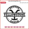 Yellowstone Dutton Ranch Embroidery Design | Machine File | TV Series-Inspired Pattern | Digital Download Sewing Template