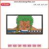 Zoro Embroidery Design File - One Piece Anime, Roronoa Zoro Silhouette, Digital Art for DIY Projects, Downloadable Pattern.