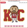 Travis Kelce Chibi Embroidery Design | Kansas City Chiefs Super Bowl 2023 File | Cute NFL Player Pattern