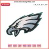 Philadelphia Eagles Logo Embroidery Design | NFL Sports Embroidery File | Bird Head Emblem | Green, Black, White Colors