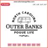 Outer Banks Pogue Life Embroidery Design featuring North Carolina theme, Paradise on Earth embroidery with coastal elements.