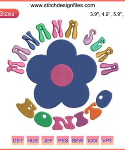 Karol G Embroidery Design File: "Manana Sera Bonito" vibrant thread art featuring iconic symbols for crafting.