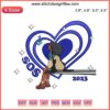 SZA SOS Tour 2023 Embroidery Design | Kill Bill SZA Machine Embroidery File, featuring detailed, tour-themed pattern.