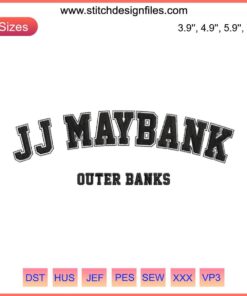 JJ Maybank Outer Banks Season 3 Embroidery Design | Machine Embroidery Pattern | TV Series Theme | Digital Stitching Art