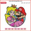 Mario and Princess Peach Valentine Embroidery Design | Super Mario Love Theme | Digital Pattern File | Nintendo Inspired Art