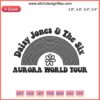 "Daisy Jones And The Six Embroidery Design: Aurora World Tour Edition | Machine Embroidery File Download"