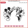 Mickey and Minnie Mouse Embroidery Design 2023 | Disney Couple Gifts File | Whimsical, Fun, Cute Stitch Pattern.