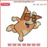 Bluey Bingo Heeler Embroidery File: Adorable cartoon-style Bingo machine design, perfect for fans of Bluey cartoons.