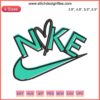 Nike Swoosh Not Flat Embroidery Design File, Nike-inspired, detailed stitching, digital download, graphic design, vector file