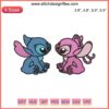 Stitch and Angel Love Embroidery Design, Disney Couple Art, Cute Cartoon Embroidery File, Digital Download for Crafts.