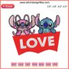 Adorable Stitch and Angel Embroidery Design | Lilo & Angel Disney Machine File | Cute Pair in Love