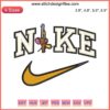 Tom and Jerry Nike logo embroidery file, cartoon-inspired embroidery design with mouse motif, digital download.