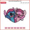 Stitch Angel Heart Embroidery Design | Fun Disney Machine Embroidery File | Love Stitch | Cute Valentine's Day Pattern