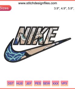 Killua Zoldyck Embroidered Nike Swoosh Design, Hunter x Hunter Digital File, Anime Face Graphic