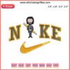John Wick Chapter 4 Nike Embroidery Design File: Swoosh Logo, Movie Theme, Custom Apparel Design, Digital Download