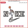 Bugs Bunny & Lola Bunny basketball embroidery design, Nike style, digital file. Perfect for couples, sporty flair.