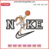 Nike Lola Bunny Basketball Embroidery Design: Bugs & Lola Couple Design File, Cartoon, Vector Art, Digital Download.