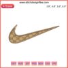 Nike Gucci Embroidery Design File: Gucci-inspired swoosh embroidery, luxury fashion elements, digital download.