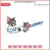 Tom & Jerry Cartoon Embroidery Design, Nike Style, Detailed Embroidery File, Digital Download, Sew-On Patch, Kids Fashion Accessory