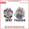 Best Friend Minnie and Daisy Embroidery | Disney Design File featuring Minnie Mouse and Daisy Duck in colorful floral pattern.
