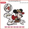 Arizona Diamondbacks Mickey Mouse MLB embroidery design file, baseball-themed machine embroidery pattern.