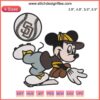 San Diego Padres Mickey Embroidery Design, MLB Baseball Machine File, Cute Disney-MLB Crossover, DIY Craft, Digital Embroidery.