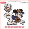 Astros Houston Mickey embroidery design featuring MLB baseball theme for digital machine stitching file.