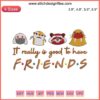 Guardians of the Galaxy 3 Embroidery Design featuring 'It Really Is Good to Have Friends' text, perfect for apparel customizations.