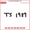 "Taylor Swift 1989 Album Embroidery Design File: Intricate fan-made embroidery pattern inspired by Taylor Swift's 1989 album art."