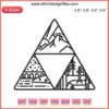Zelda Minimalist Machine Embroidery Design featuring Triforce icon, perfect for geeky sewing projects. Downloadable .dst file.