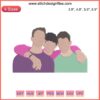 Jonas Brothers Embroidery Design | Pop Rock Band Digital Machine File, Trio Silhouette, DIY Sewing, Custom Band Artwork