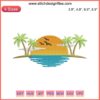 Palm Tree Machine Embroidery Design File, Summer Beach Theme, Instant Download, Tropical Vibes, DIY Crafting.