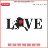Alaska Love Heart Map Embroidery Design File, featuring a heart over Alaska's map, unique geographic design.